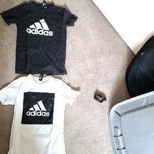 TWO ADDIDAS boys shirts youth sports
